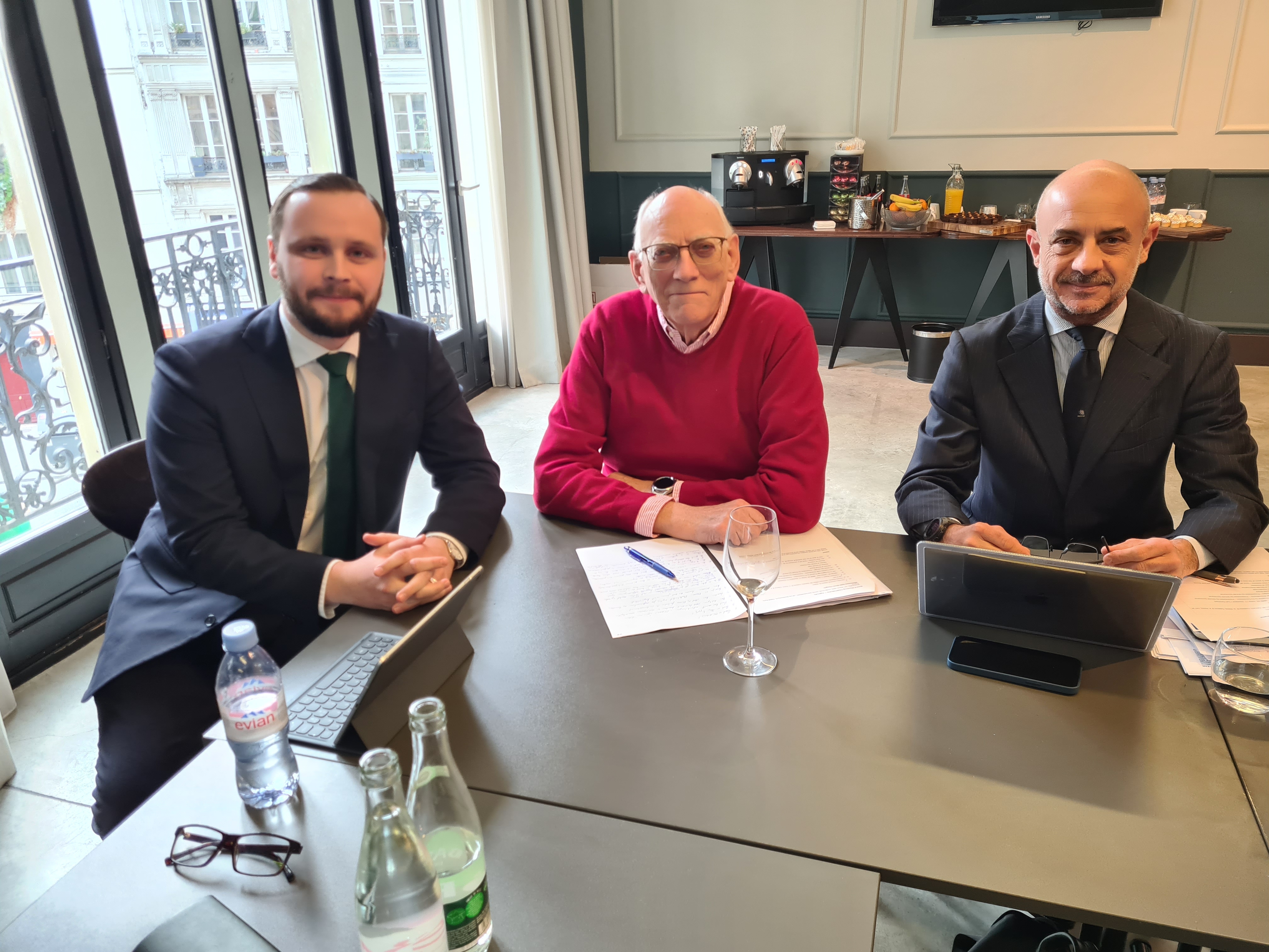 Costantino Zavaionni, Chair of OCEAN at OCEAN Board meeting in Paris, France with the senior leadership team of OCEAN